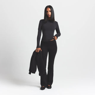 COTTON FLEECE SLIM PANT | ONYX