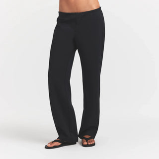 HEAVYWEIGHT CREPE STRAIGHT LEG PANT | OBSIDIAN