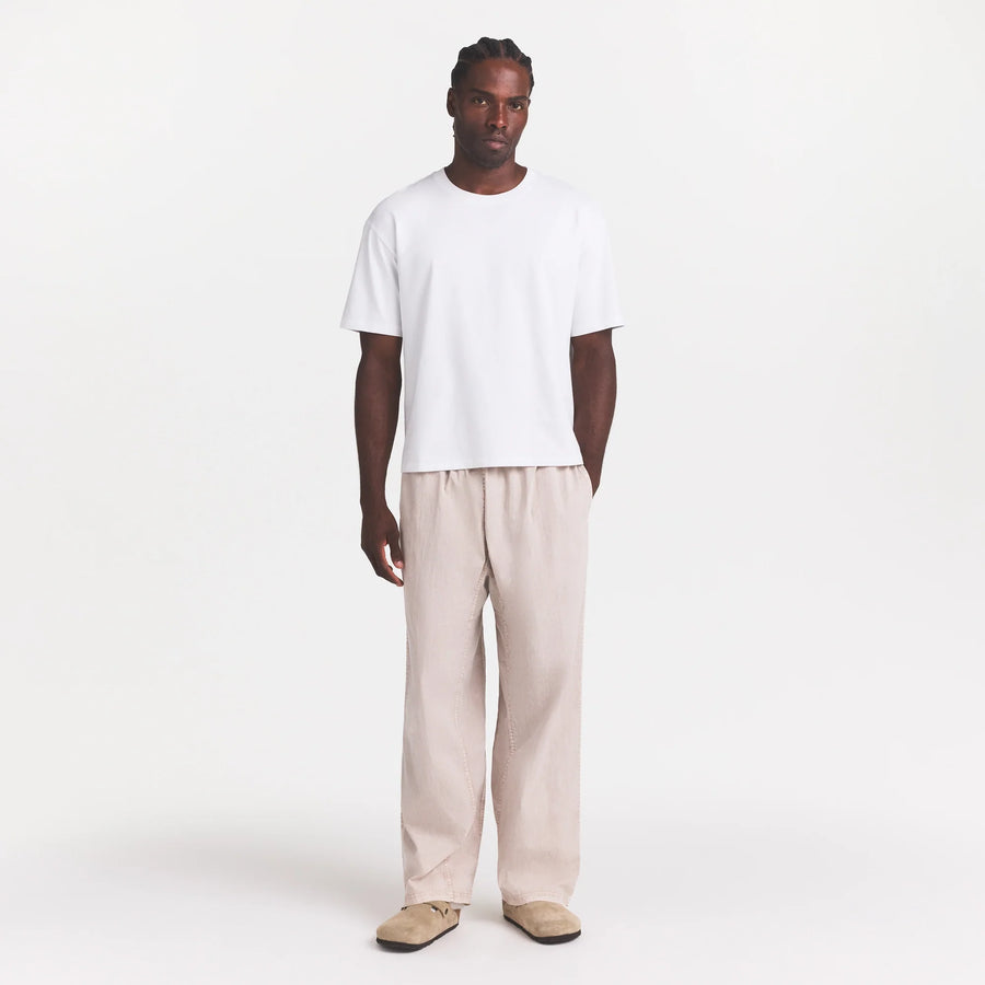 WOVEN MENS KARATE PANT | STONE