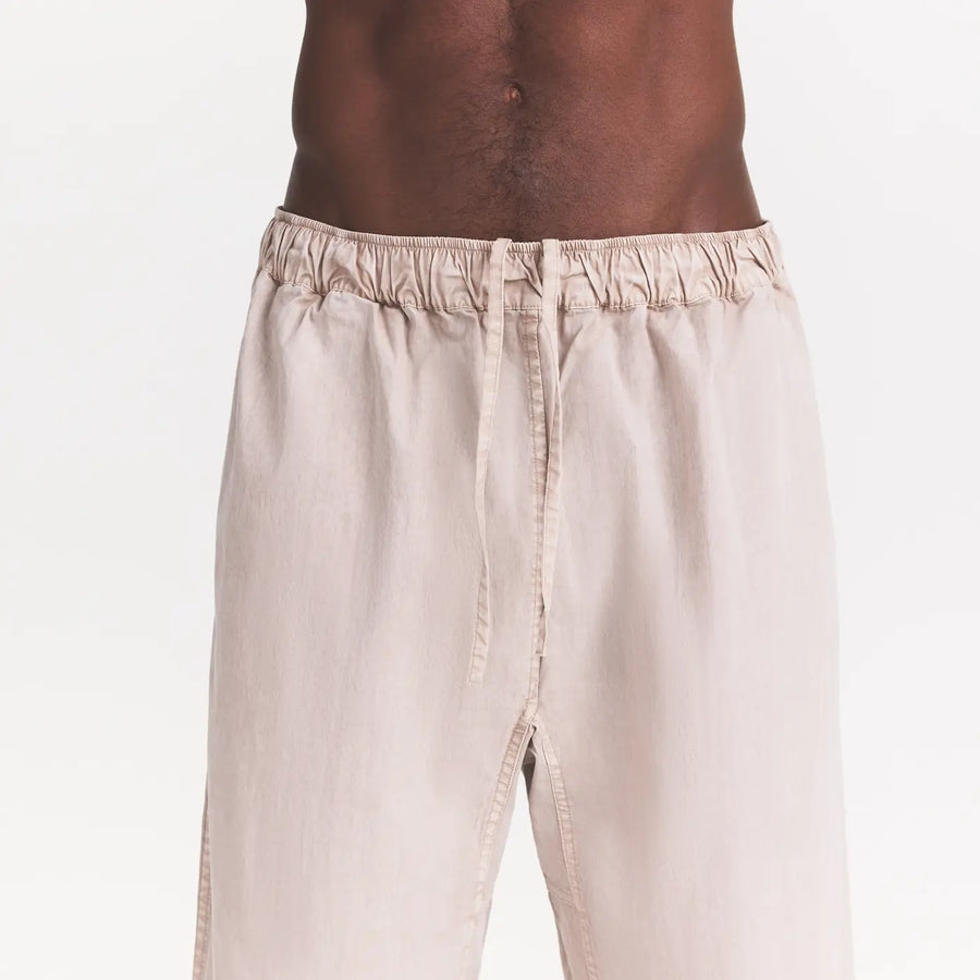 WOVEN MENS KARATE PANT | STONE