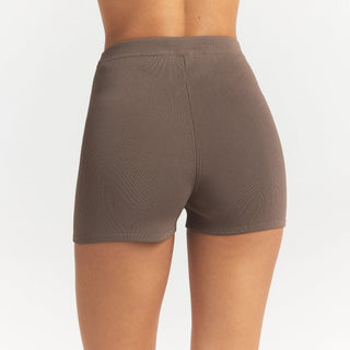 REFINED KNIT HIGH-WAISTED SHORT | AMETHYST