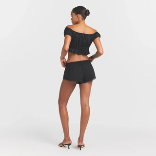 POPLIN APPAREL SHORT | ONYX
