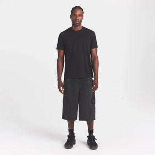 WOVEN MENS RELAXED CARGO SHORT | ONYX