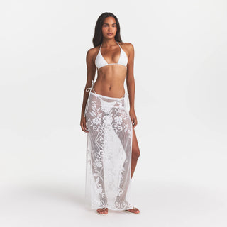 LACE COVER-UPS LONG SKIRT | SNOW