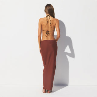 SWIM COVER-UPS COTTON TIE SARONG | HENNA