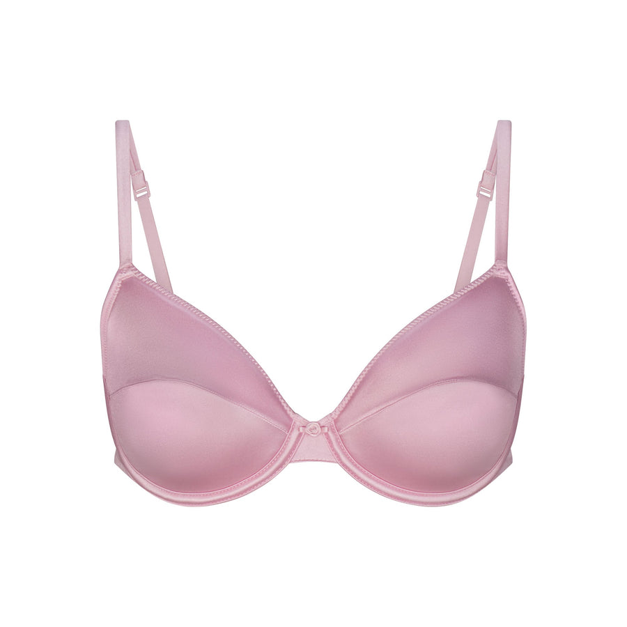 STRETCH SATIN VINTAGE DEMI BRA | HALITE