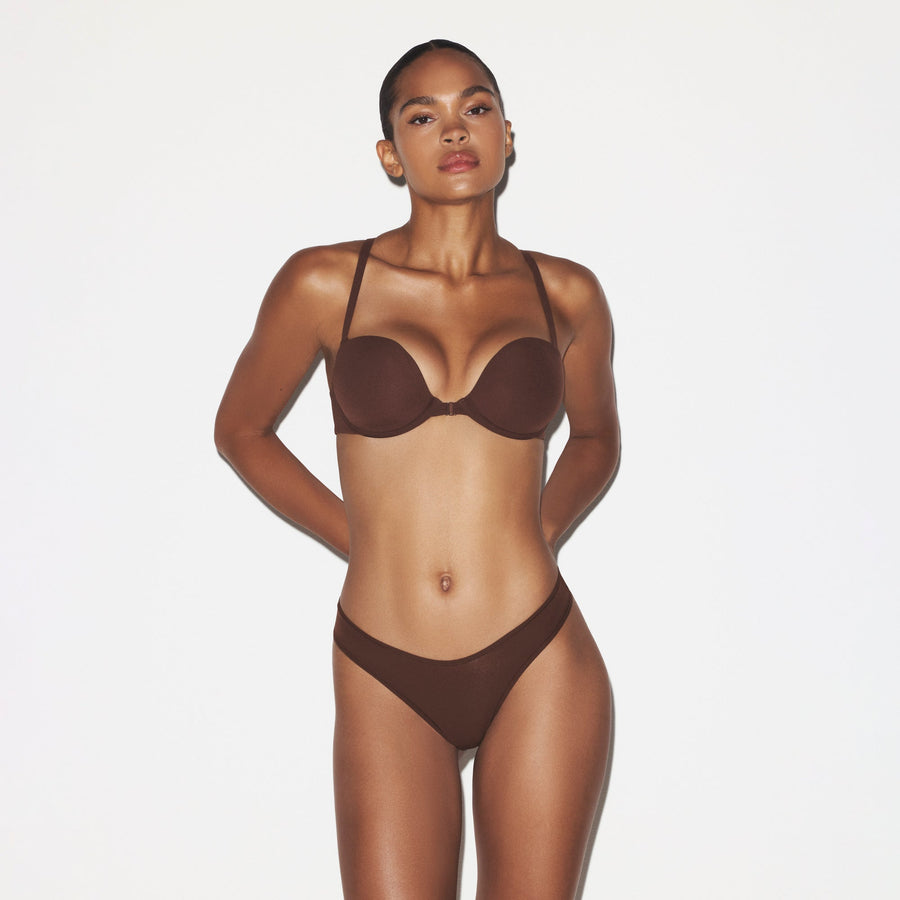 FITS EVERYBODY RACERBACK DEMI BRA | COCOA