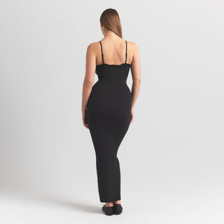 FITS EVERYBODY LACE LONG SLIP DRESS | ONYX
