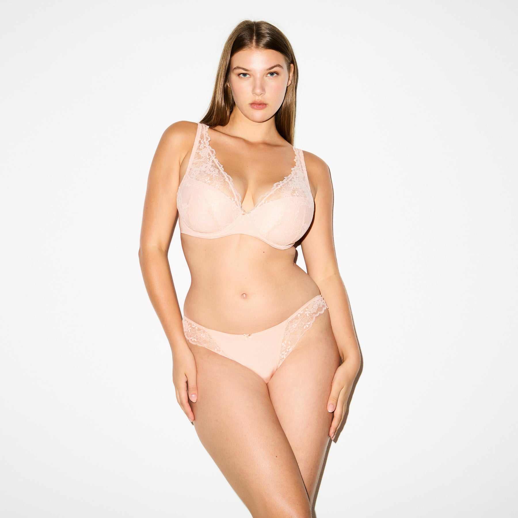 SKIMS LACE FULL COVERAGE BRA | PRIMROSE