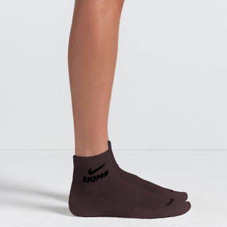 NikeSKIMS ACCESSORIES DRI-FIT™ QUARTER CREW SOCK 3-PACK | DARK SEPIA MULTI