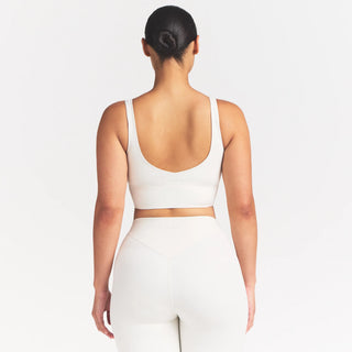 NikeSKIMS MATTE V-NECK BRA TOP | IVORY