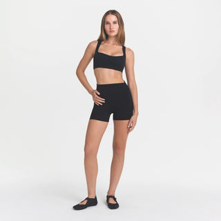 NikeSKIMS STUDIO STRETCH RACER BACK BRA | OBSIDIAN