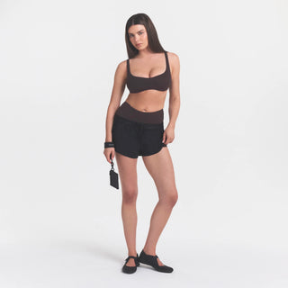 NikeSKIMS STUDIO STRETCH SEAM FRONT MICRO BRA | DARK ROAST
