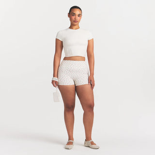 NikeSKIMS MATTE CROPPED CORSET TEE | IVORY