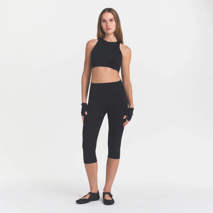 NikeSKIMS MATTE CROP 17" LEGGING | OBSIDIAN