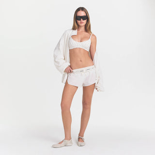 NikeSKIMS STRETCH NYLON OVERSIZED TRACK JACKET | IVORY