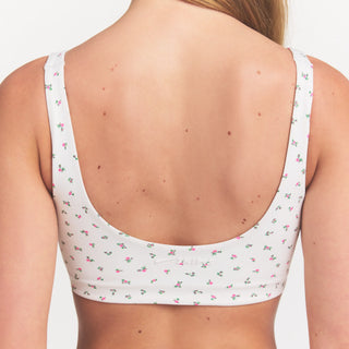 NikeSKIMS MATTE SCOOP NECK BRA | DITSY FLORAL PRINT