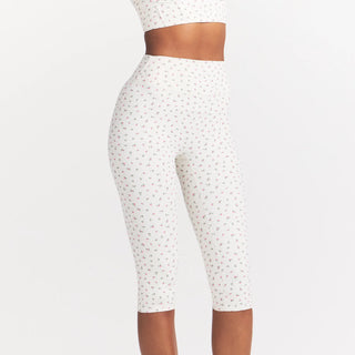 NikeSKIMS MATTE CROP 17" LEGGING | DITSY FLORAL PRINT