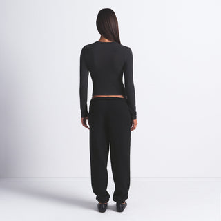 COTTON FLEECE CLASSIC JOGGER | ONYX