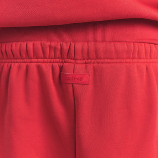 FLEECE LOUNGE MENS CLASSIC STRAIGHT LEG PANT | WASHED RED