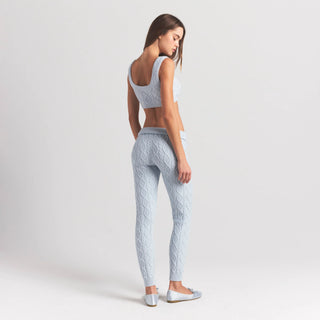 SWEATER KNITS CABLE KNIT LEGGING | ZEN BLUE