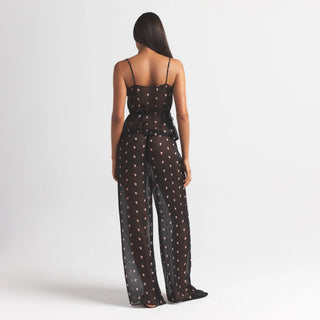 SKIMS ROMANCE WRAP CAMI TOP | OBSIDIAN SPACED HEARTS