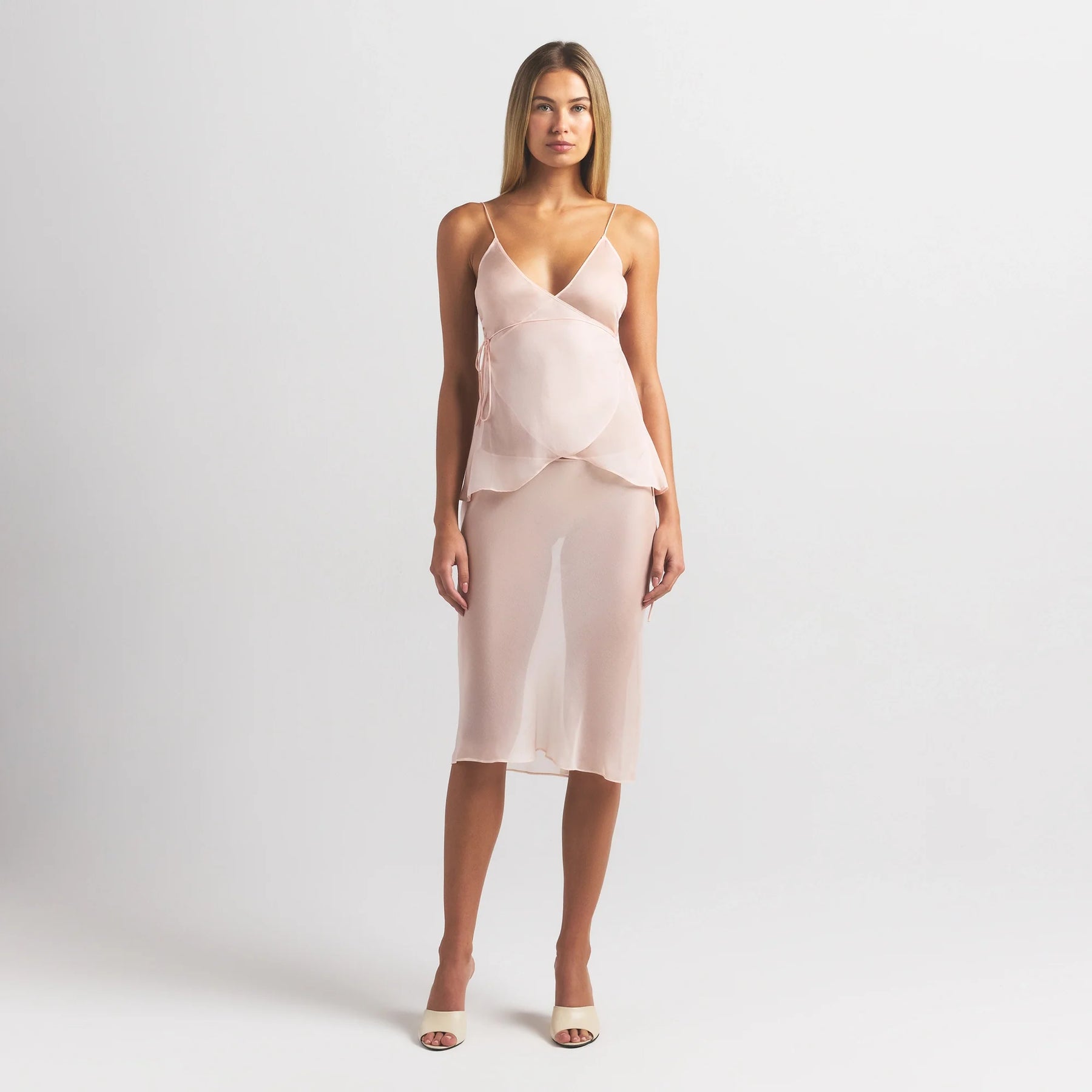 SKIMS ROMANCE WRAP CAMI TOP | PRIMROSE