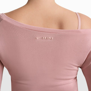 NikeSKIMS STRETCH KNIT LONG SLEEVE BOATNECK TOP | HIMALAYAN