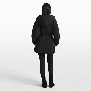NikeSKIMS WOVEN NYLON WRAP COAT | OBSIDIAN