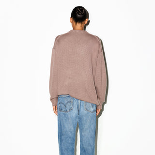 CASHMERE OVERSIZED SWEATER | UMBER