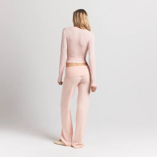 SHEER MODAL CARDIGAN WITH COVERED BUTTONS | PRIMROSE
