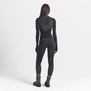 SKIMS FIRST LAYERS HALF ZIP LONG SLEEVE | OBSIDIAN WINTER FAIR ISLE