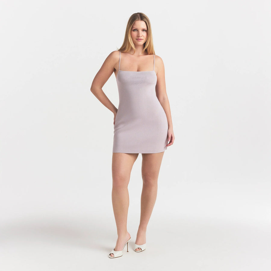 REFINED KNIT MINI DRESS | IRIS MICA