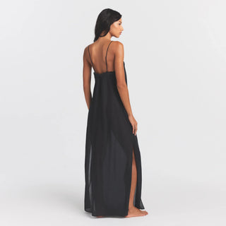VOILE SLEEP LONG DRESS | ONYX