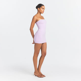 COTTON JERSEY MINI TUBE DRESS | SUGAR PLUM