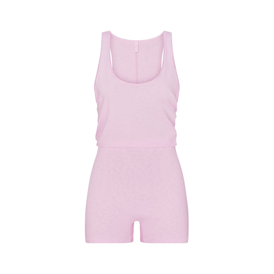 WORN IN JERSEY HEART ONESIE | BABY PINK
