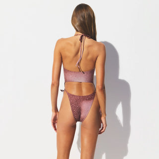 SIGNATURE SWIM PLUNGE MONOKINI | HENNA FK OMBRE PRINT