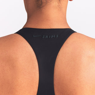 NikeSKIMS MATTE SHINE MIX RACERBACK 5" ONE PIECE | OBSIDIAN AND IGNEOUS