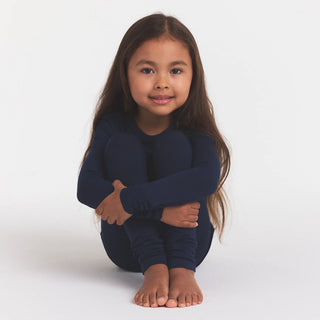 SKIMS SLEEP KIDS SLEEP SET | NAVY