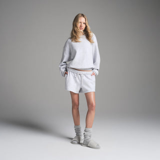 COTTON FLEECE CLASSIC CREWNECK | LIGHT HEATHER GREY