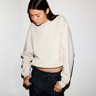 COTTON FLEECE CLASSIC CREWNECK | OATMEAL HEATHER