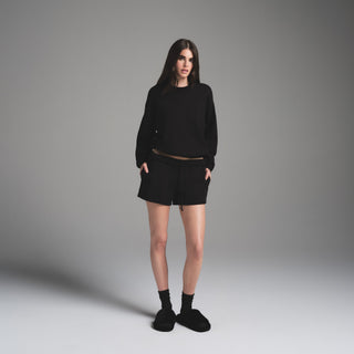 COTTON FLEECE CLASSIC CREWNECK | ONYX