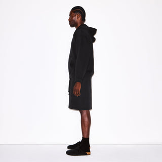 FLEECE LOUNGE MENS RELAXED ZIP UP HOODIE | WASHED ONYX