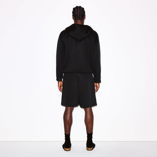 FLEECE LOUNGE MENS RELAXED ZIP UP HOODIE | WASHED ONYX