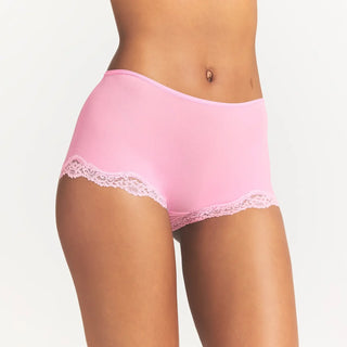 FITS EVERYBODY LACE BOY SHORT | BUBBLE GUM TONAL