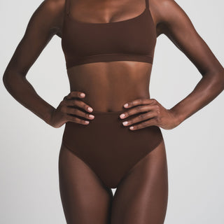 FITS EVERYBODY HIGH-WAISTED THONG | COCOA
