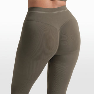 NikeSKIMS RIBBED SEAMLESS 26" LEGGING | DUSTY OAKMOSS
