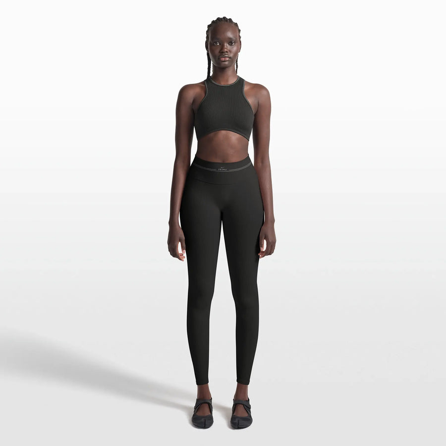 NikeSKIMS RIBBED SEAMLESS 26" LEGGING | OBSIDIAN