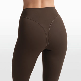 NikeSKIMS MATTE 17" V-LINE CROP LEGGING | DARK SEPIA