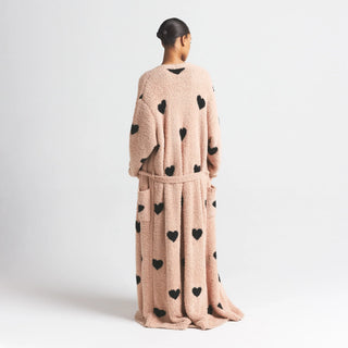 COZY KNIT UNISEX ROBE | MICA SPACED HEARTS